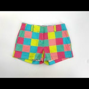 Vineyard Vines Multicolor Whale Patchwork Shorts Sz 0